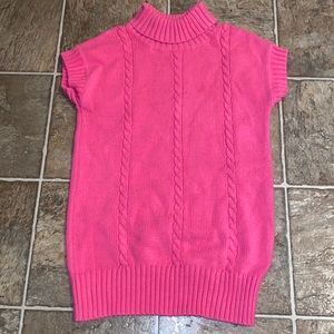 Gymboree knit sweater turtleneck vest sz 10-12 Large